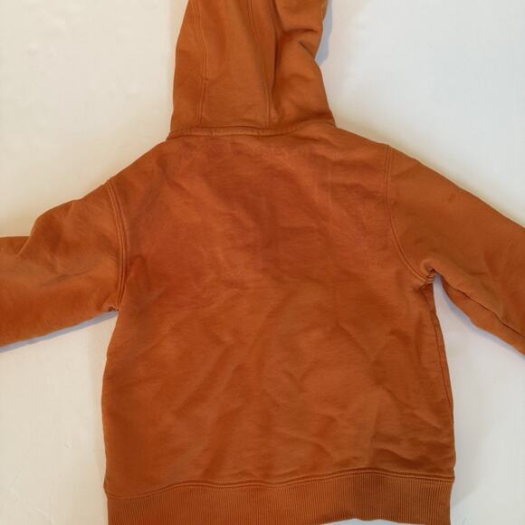 Janie And Jack Jacket Sz 18-24 Months Orange Full Zip Hoodie Play Condition - Picture 11 of 12